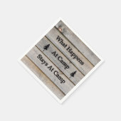 キャンプで何が起こるか スタンダードカクテルナプキン (角)