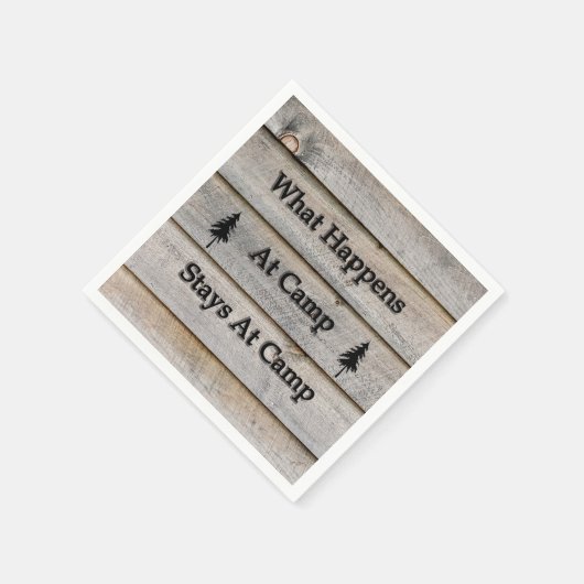 キャンプで何が起こるか スタンダードカクテルナプキン (角)