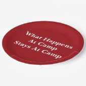 キャンプで何が起こるか ペーパープレート (アングル)