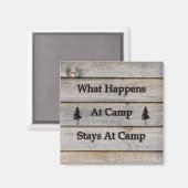 キャンプで何が起こるか マグネット (正面/裏面)