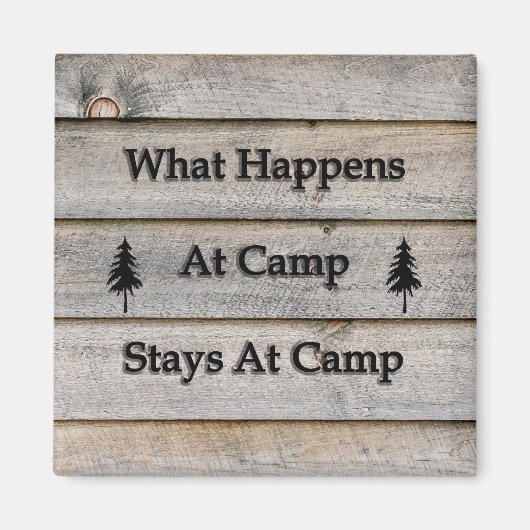 キャンプで何が起こるか マグネット (正面)