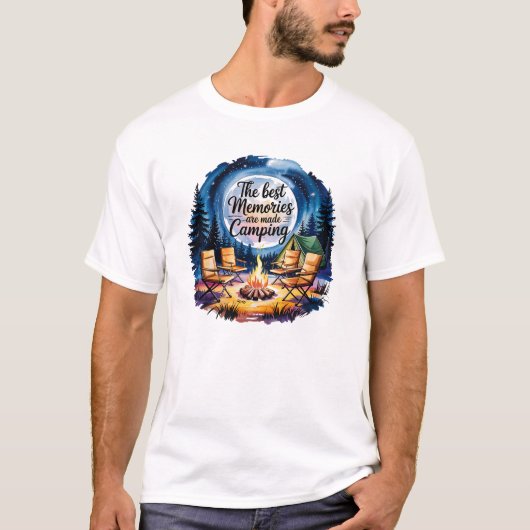 キャンプで作った最高の思い出 Tシャツ (正面)