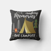 キャンプで思い出を一度に1つのキャンプ場にする クッション (裏面)