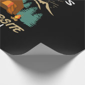 キャンプで思い出を作る ラッピングペーパー (角)