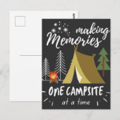 キャンプで思い出を作る、一度に一つのキャンプ場 ポストカード (正面/裏面)