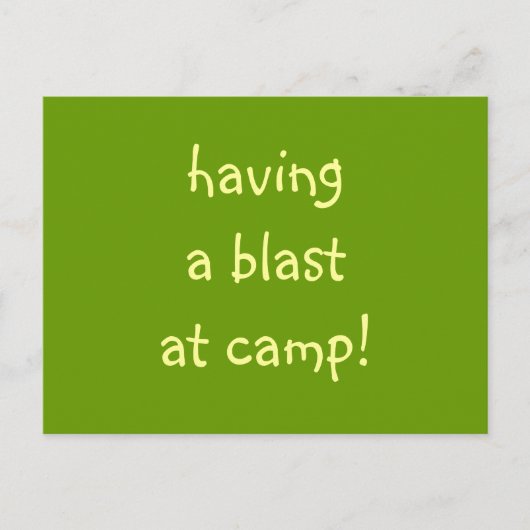 キャンプで爆破を! ポストカード (正面)