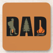 キャンプとハイキングパパ コースター (正面)