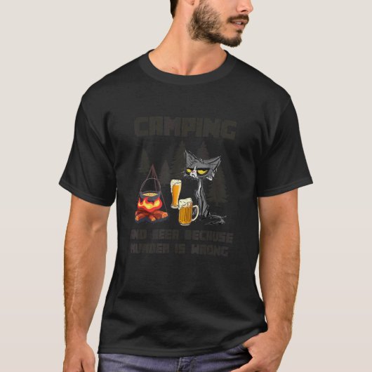 キャンプとビールは正義 猥 Tシャツ (正面)