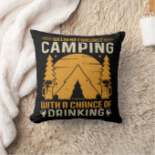 キャンプと飲み クッション (ブランケット)