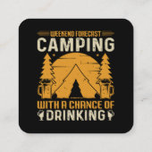 キャンプと飲酒 スクエア名刺 (裏面)