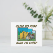 キャンプに乗車 ポストカード (スタンド正面)