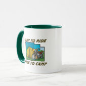 キャンプに乗車 マグカップ (正面左)