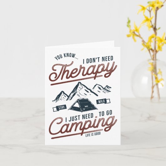 キャンプに行かなきゃ カード (黄色い花)