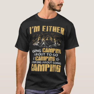 キャンプに行くしかないでしょ 面白い アウトドア ネイチャー Tシャツ