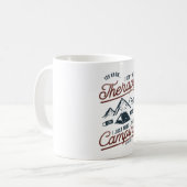 キャンプに行くだけ コーヒーマグカップ (正面左)