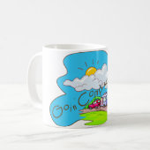 キャンプに行く コーヒーマグカップ (正面左)