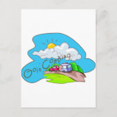キャンプに行く ポストカード (正面)