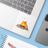 キャンプに行こうカスタムビニールのシール シール (ノートパソコンとiPhone)