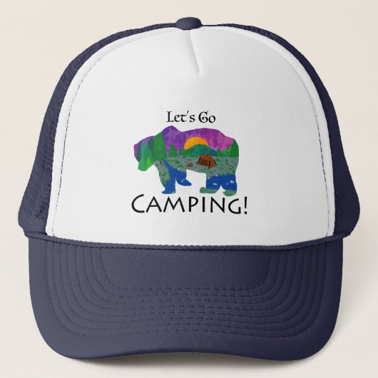 キャンプに行こう キャップ (正面)