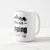 キャンプに行こう、キャンピングビーブ コーヒーマグカップ (正面右)