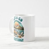 キャンプに行こう コーヒーマグカップ (正面左)