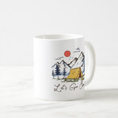 キャンプに行こう コーヒーマグカップ (正面右)