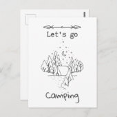 キャンプに行こう！ ポストカード (正面/裏面)