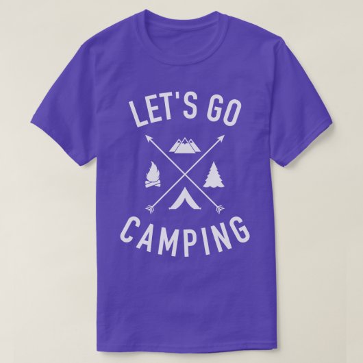 キャンプに行こう Tシャツ (デザイン正面)