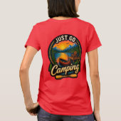 キャンプに行こう Tシャツ (裏面)