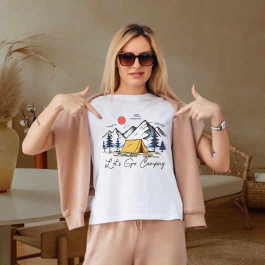 キャンプに行こう Tシャツ