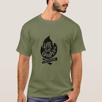 キャンプに行こう Tシャツ