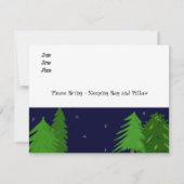 キャンプのお泊り誕生日パーティー招待状 招待状 (裏面)