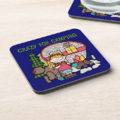 キャンプのために熱狂するなブロンドの女の子 コースター (左側)