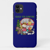 キャンプのために熱狂するなブロンドの女の子 Case-Mate iPhoneケース (裏面)