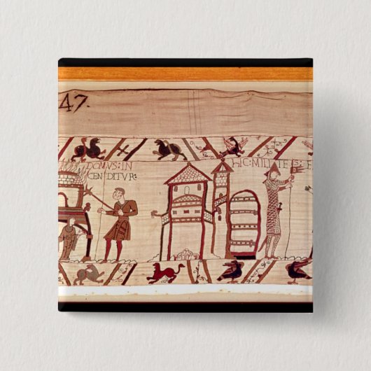 キャンプのための強化をで掘ること 缶バッジ (正面)