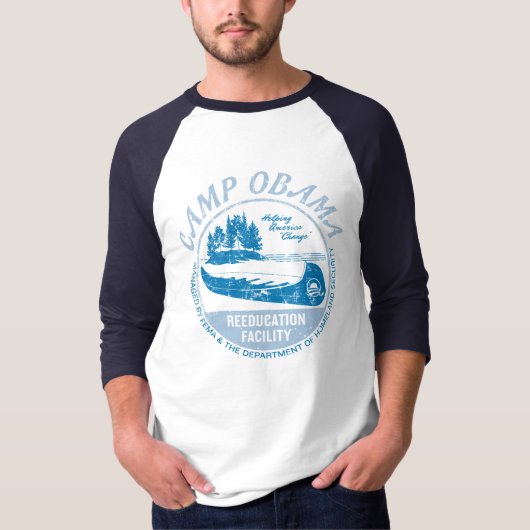 キャンプのオバマのTシャツ Tシャツ (正面)
