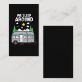 キャンプのギフト-私達はキャンピングカーのまわりで眠ります 名刺 (正面/裏面)