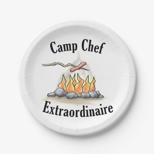 キャンプのシェフの非凡な紙皿 ペーパープレート (正面)