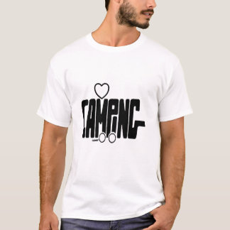 キャンプのシルエット Tシャツ