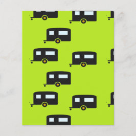 キャンプのトレーラーは緑