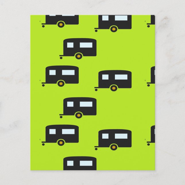 キャンプのトレーラーは緑 (正面)