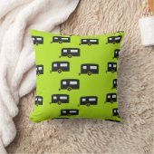 キャンプのトレーラーは緑 クッション (ブランケット)