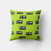 キャンプのトレーラーは緑 クッション (裏面)