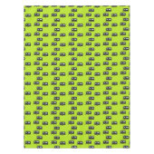 キャンプのトレーラーは緑 テーブルクロス (正面)