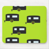 キャンプのトレーラーは緑 マウスパッド (正面)