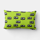 キャンプのトレーラーは緑 ランバークッション (裏面)