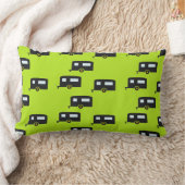 キャンプのトレーラーは緑 ランバークッション (ブランケット)