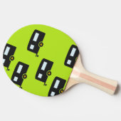 キャンプのトレーラーは緑 卓球ラケット (横)