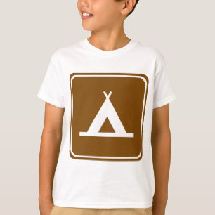 キャンプのハイウェーの印 Tシャツ