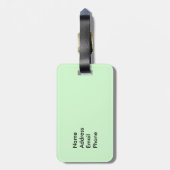 キャンプのハリネズミの荷物のラベル ラゲッジタグ (裏面縦)